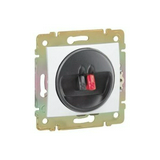 Valena hangszóró csatlakozó betét közp. fedéllel monó műanyag fehér címketartó nélkül LEGRAND