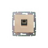 Valena telefon csatlakozó betét közp. fedéllel RJ11 műanyag elefántcsont LEGRAND