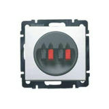 Valena hangszóró csatlakozó betét közp. fedéllel sztereó műanyag fehér címketartó nélkül LEGRAND