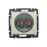 Valena hangszóró csatlakozó betét közp. fedéllel sztereó műanyag elefántcsont címketartó nélkül LEGRAND