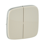 ValenaAllure billentyű kettős kapcs/nyg.-hoz bézs üres-jel IP20 műanyag fényes LEGRAND