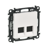 ValenaLife adatcsatlakozó dugalj STP RJ45 8(8) Cat6A(IEC) fehér csavaros LEGRAND