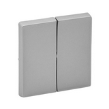 ValenaLife billentyű kettős kapcs/nyg.-hoz alumínium üres-jel IP20 műanyag fényes LEGRAND