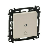 ValenaLife N106 csengőnyomó betét közp. fedéllel 1- billentyűs 1v bézs csengő IP20 LEGRAND