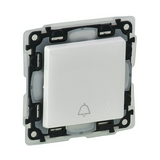 ValenaLife N106 csengőnyomó betét közp. fedéllel 1- billentyűs 1v fehér csengő IP44 LEGRAND