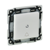 ValenaLife N106 csengőnyomó betét közp. fedéllel 1- billentyűs 1v fehér csengő IP44 LEGRAND