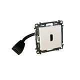 ValenaLife médiacsatlakozó betét közp. fedéllel HDMI 1.4 0,15m kábellel műanyag fehér LEGRAND