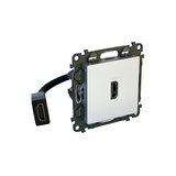 ValenaLife médiacsatlakozó betét közp. fedéllel HDMI 1.4 0,15m kábellel műanyag alumínium LEGRAND