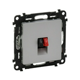 ValenaLife hangszóró csatlakozó betét közp. fedéllel monó műanyag alumínium LEGRAND