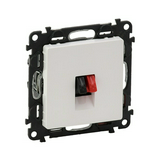 ValenaLife hangszóró csatlakozó betét közp. fedéllel monó műanyag fehér címketartó nélkül LEGRAND