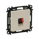 ValenaLife hangszóró csatlakozó betét közp. fedéllel monó műanyag krém címketartó nélkül LEGRAND