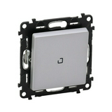 ValenaLife N106 nyomó betét közp. fedéllel 1- billentyűs 1v alumínium IP20 jelzőfény LEGRAND