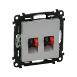 ValenaLife hangszóró csatlakozó betét közp. fedéllel sztereó műanyag alumínium LEGRAND