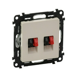 ValenaLife hangszóró csatlakozó betét közp. fedéllel sztereó műanyag krém LEGRAND