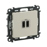 ValenaLife USB töltőaljzat C+C 3000mA/ 5V süllyesztett bézs IP40 LEGRAND
