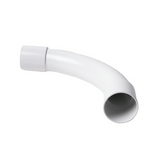 Védőcső könyök MÜII 90° 28mm-csőátmérőhöz összedugható műanyag fehér 32mm-átmérő KOPOS