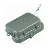 Védőfedél ipari sokpólusú csatlakozóhoz retesszel Han B Protect Cover Die Cast for Base HARTING