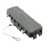 Védőfedél ipari sokpólusú csatlakozóhoz retesszel Han B Protect Cover Die Cast for Base HARTING