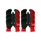 Védőkesztyű vágásbiztos téliesített12pár pár 5 ujjas 9/ L-méret piros PACK WINTER CUT Milwaukee