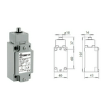Végálláskapcsoló test fém 1ny 1z IP66 csúszó éritnkezők átlapolással KSBM5E11X11 SEZ