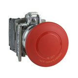 Vészgomba-nyomó komplett d22 1ny 1z süllyesztett 40mm-fej húzó nyugtázás Harmony XB4 Schneider