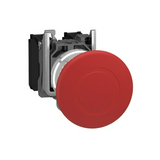 Vészgomba-nyomó komplett d22 1ny süllyesztett 40mm-fej húzó nyugtázás IP66 Harmony XB4 Schneider