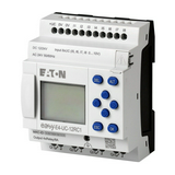 Vezérlőrelé 4AI 8DI 4DO /relé 20.4-28.8V/AC 10.2-28.8V/DC 8A kijelzővel EASY-E4-UC-12RC1 EATON