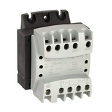 Vezérlőtranszformátor 1-fázisú 230V/prim 12V/szek 100VA IP2X 24V T100 230-400/12-24 LEGRAND