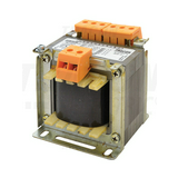 Vezérlőtranszformátor 1F 100VA 230V/prim 3V/szek 6V 12V IP00 18V T100 TRACON