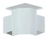 Vezetékcsatorna belső sarok fedél 18mm x 45mm x 90° kezeletlen műanyag világosszürke LF Hager