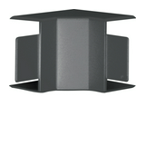 Vezetékcsatorna belső sarok fedél 30mm x 45mm x 90° kezeletlen műanyag antracit LF/LFH Hager