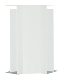 Vezetékcsatorna belső sarok fedél 61mm x 230mm x 90° kezeletlen műanyag fényesfehér LF Hager