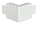 Vezetékcsatorna külső sarok 18mm 45mm x 90° kúpfedél műanyag fényesfehér LF Hager