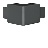 Vezetékcsatorna külső sarok 30mm 45mm x 90° kúpfedél műanyag antracit halogénmentes LF/LFH Hager