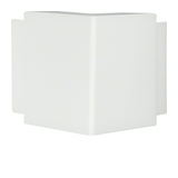 Vezetékcsatorna külső sarok 61mm 150mm x 90° kúpfedél műanyag fényesfehér halogénmentes LF Hager