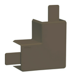 Vezetékcsatorna lapos sarok kúpfedél 30mm 30mm x 90° kezeletlen műanyag barna LF Hager