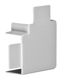 Vezetékcsatorna lapos sarok kúpfedél 30mm 45mm x 90° kezeletlen műanyag gránitszürke LF/LFH Hager