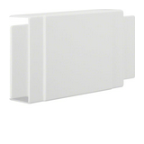 Vezetékcsatorna T-idom 110mm x 40mm kúpfedél kezeletlen műanyag fényesfehér LF Hager
