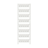 Vezetékjelölő feliratozható kapcsos 0,75-2,5mm2 12x5,8mm kártya SFC 1/12 MC NE WS Weidmüller