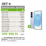 Vezetékösszekötő 24-32A/450V 1160db +Samsung Galaxy S25 mobil Wago Profiset SET-9 WAGO