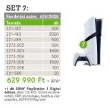 Vezetékösszekötő 24-32A/450V 7100db +Sony PS5 játékgép Wago Profiset SET-7 WAGO