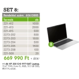 Vezetékösszekötő 24-32A/450V 7600db +HP laptop Wago Profiset SET-8 WAGO