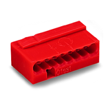 Vezetékösszekötő 8-pólus 6A 100V piros Micro WAGO