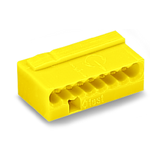 Vezetékösszekötő 8-pólus 6A 100V sárga Micro WAGO
