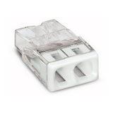 Vezetékösszekötő átlátszó 2-pólus 0.5-2.5mm2 24A 450V WAGO