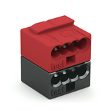 Vezetékösszekötő KNX/EIB 8-pólus 6A 100V piros/sötétszürke WAGO