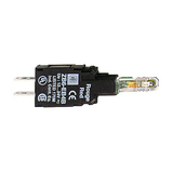 Világító blokk LED 12-24V/AC 12-24V/DC kék-fényű előlapra csúszósarus Harmony XB6 Schneider