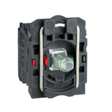 Világító nyomó blokk LED 110-120V/AC fehér-fényű előlapra csavaros Harmony XB5 Schneider
