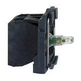 Világító nyomó blokk 2z 3A/AC-15/240V LED 230-240V/AC fehér-fényű előlapra Harmony XB5 Schneider