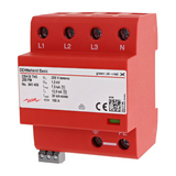 Villámáram-levezető kombi DEHNshield 4P T1+T2 TN-S 230V/AC 4M DSH B TNS 255 FM DEHN